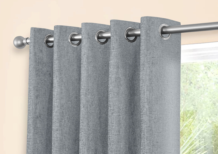 Amberley Eyelet, Nickel - Ready Made Curtains - Image 9